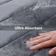 thumbnail image 4 of Alfombra de baño viscoelástica Buganda, gris oscuro, 90 x 60 cm, 4 of 9