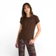 thumbnail image 1 of Polera Mujer Timeless Cuello Redondo Logo Frontal Café Ellus, 1 of 3