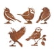 thumbnail image 3 of 5 decoraciones de pájaros de metal oxidado, silueta de pájaro, jardín, patio, arte, decoración de valla navideña, adornos de jardín para balcón y pati Estilo A, 3 of 5