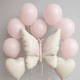 thumbnail image 1 of Kit de 10 Globos Mariposa, Látex y Corazones Rosado y Beige  Cumpleaños Sorpresa Decoración, 1 of 2