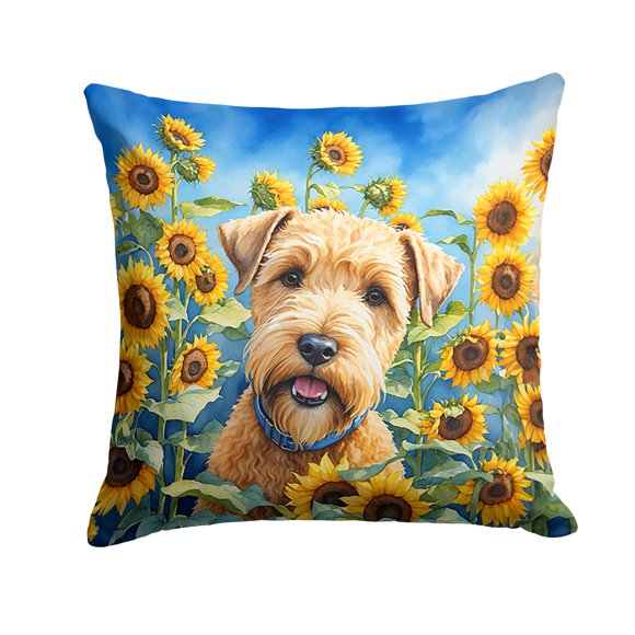Cojín Sunflowers Wheaten Terrier