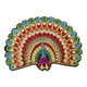 thumbnail image 2 of Parches De Pavo Real, Apliques Bordados, Parches Bordados DIY Para Zapatos De Chaqueta, 9cm X 12cm, 2 of 5