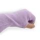 thumbnail image 2 of Guantes mitones cortos de lana lila Talla Única, 2 of 2