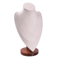 Ioensy - Soporte Para Collar, Colgante, Organizador De Cadena, Tienda, Hogar, Exhibición De Joyería, Soporte Para Busto, Beige, L