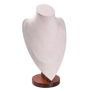 Ioensy - Soporte Para Collar, Colgante, Organizador De Cadena, Tienda, Hogar, Exhibición De Joyería, Soporte Para Busto, Beige, L