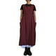 thumbnail image 1 of Vestido informal holgado de lino y algodón para mujer, con tirantes largos, estilo pichi, con bolsillos, 1 of 5