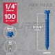 thumbnail image 3 of Tornillo Concreto SURGE 14 x 234 Azul Hex 100, 3 of 3
