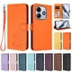 thumbnail image 3 of Funda Volteable con Diseño de Gato para Xiaomi Redmi Note 14 5G, Naranja, 3 of 6
