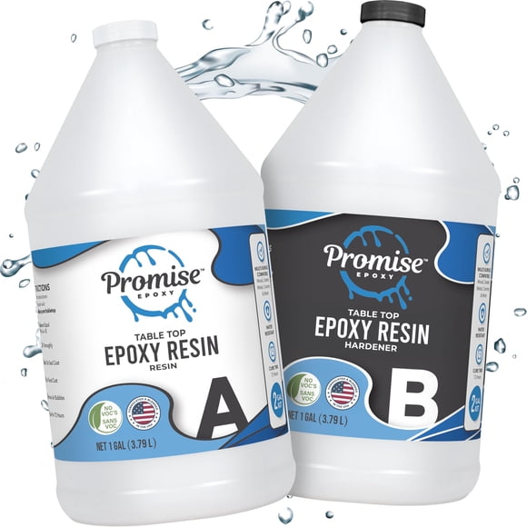 Kit de resina epoxi Promise Epoxy, 7,6 L, transparente y resistente a los rayos UV