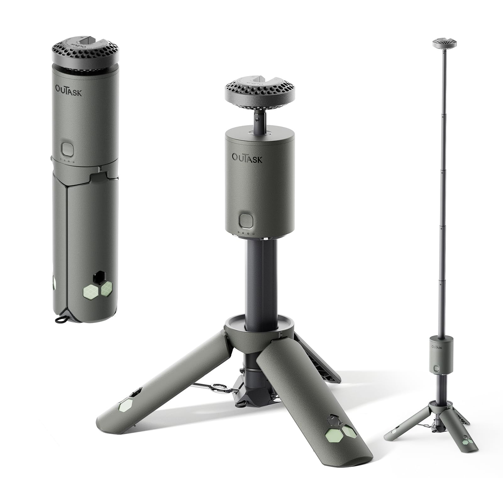 Lámpara De Camping Telescópica Magnética Outask 12000 Mah Ipx7