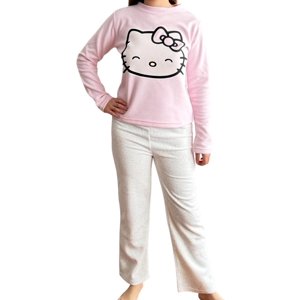 Pijama Micropolar Mujer Hello Kitty Rosa S
