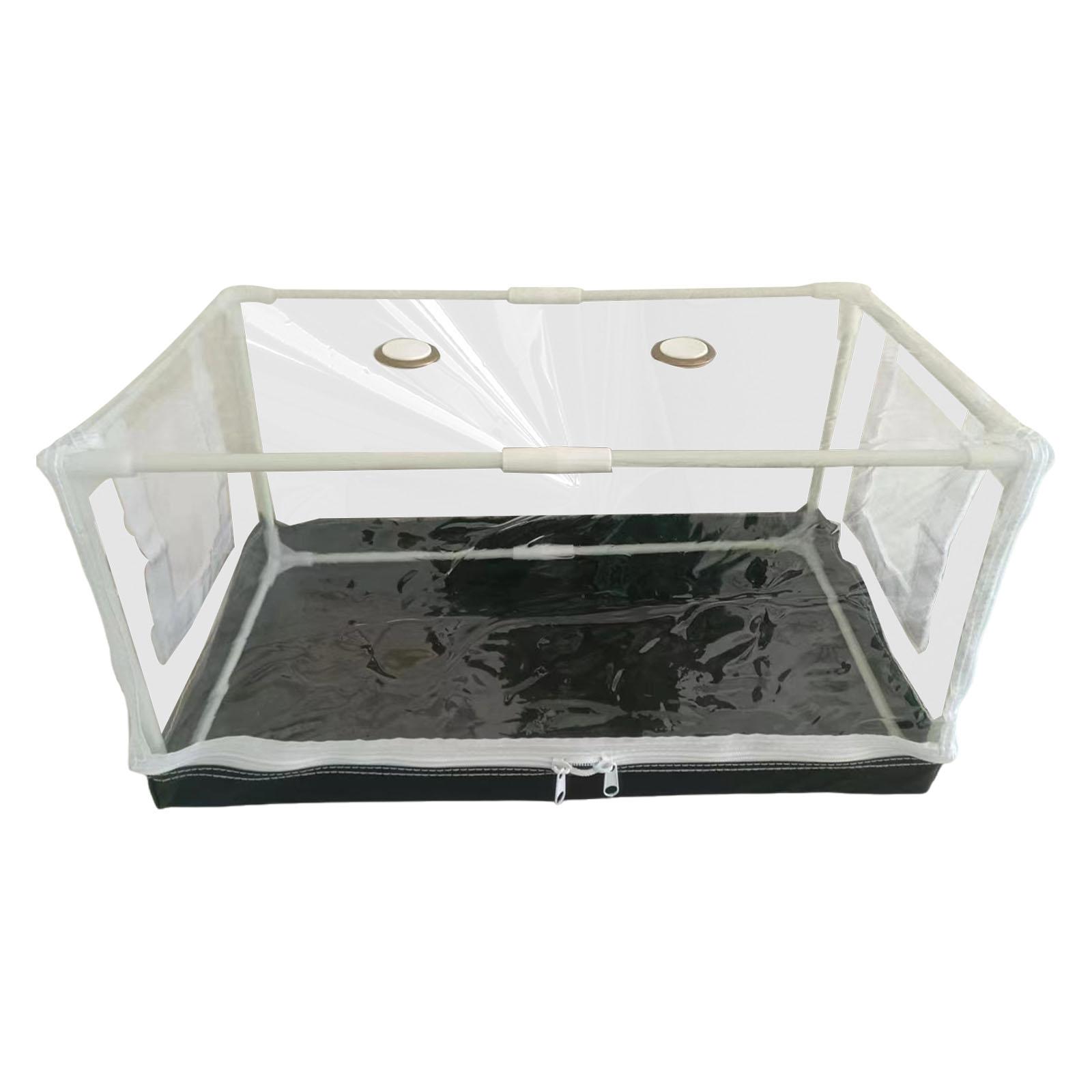 Ioensy - Tienda De Cultivo De Setas, Contenedor De Cultivo De Setas Transparente Portátil Que Ahorra Espacio, 50Cm X 25Cm X 25Cm