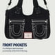 thumbnail image 3 of Bolso tipo cartera True Religion para mujer, poliéster y algodón, color negro, 3 of 3