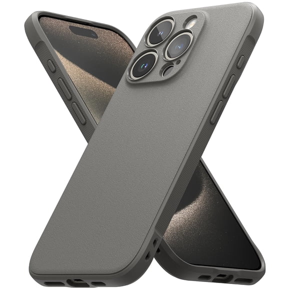 Funda para teléfono Ringke Onyx compatible con iPhone 15 Pro Max - Gris