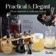 thumbnail image 4 of Kit Bartender Barillio de acero inoxidable negro, 23 unidades, con soporte, 4 of 6