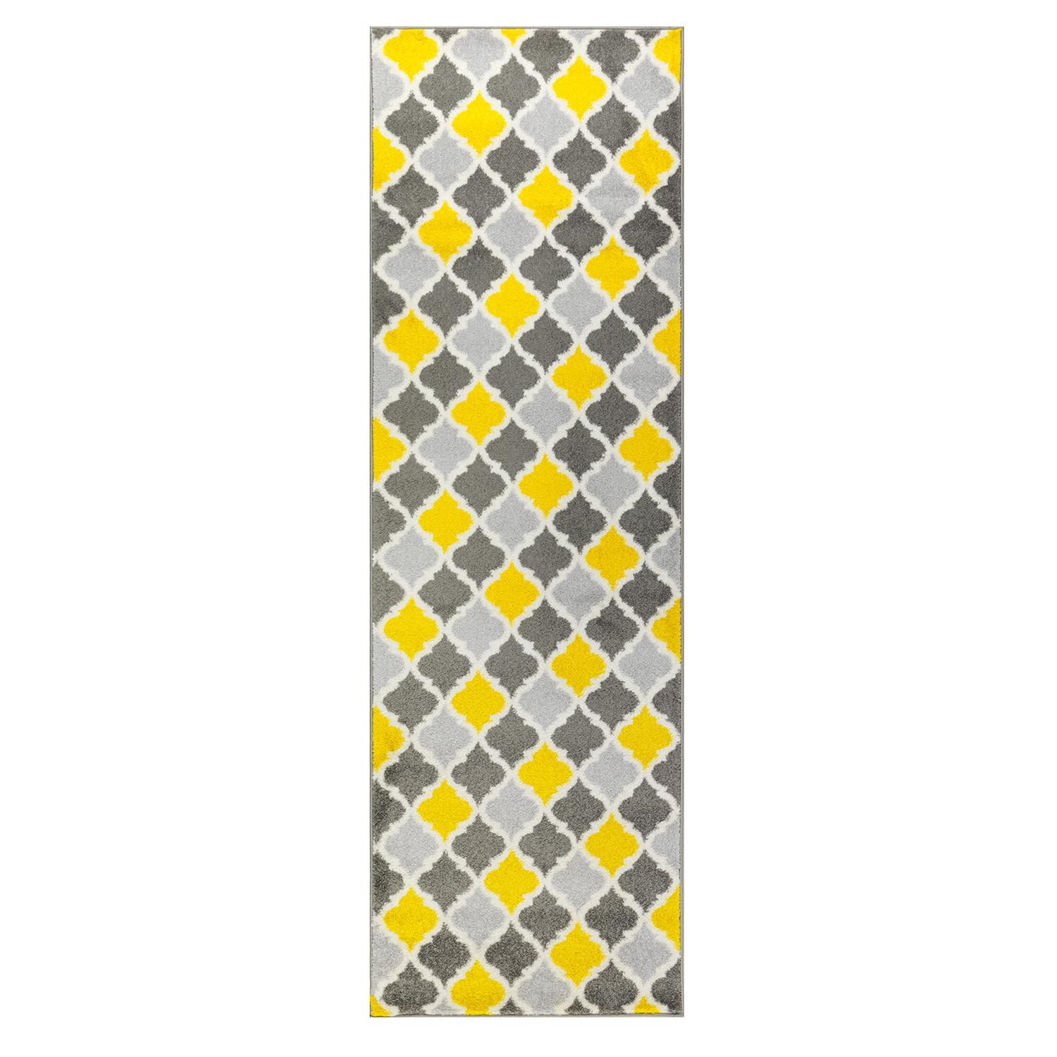 Modalfo - Alfombra Pasillo Florida Amarilla 70 X 230 Cm