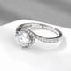 thumbnail image 2 of Elegant Moissanite Twisted Wedding Ring - 925 Silver Engagement and Anniversary Jewelry for Women - Perfect Bride Gift, 2 of 4