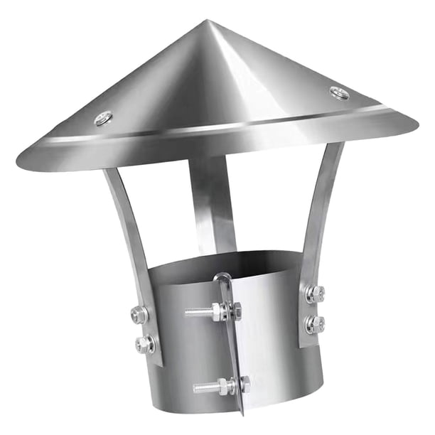 Tapa de lluvia para chimenea, cubierta de ventilación para chimenea, cubierta redonda a prueba de viento, fácil de instalar, protector duradero para Estilo C
