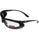 thumbnail image 1 of Gafas de sol Global Vision Shadow bicolor con montura negra y plateada, 1 of 5