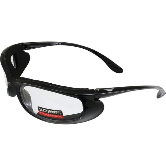 Gafas de sol Global Vision Shadow bicolor con montura negra y plateada