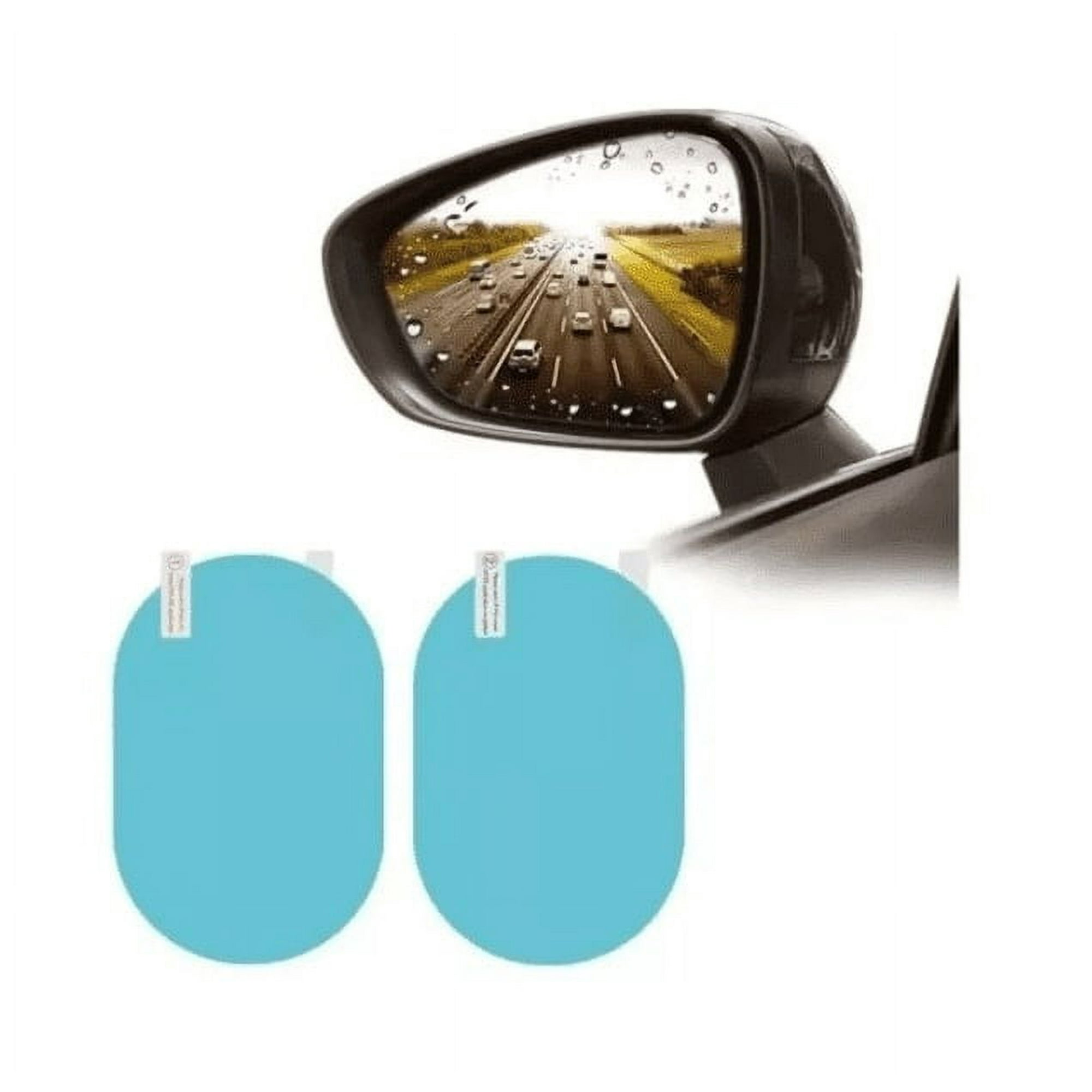 Factorynet - Kit Par Lamina Espejo Retrovisor Anti Lluvia Impermeable