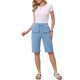 thumbnail image 2 of Pantalones cortos casuales para mujeres con cintura elástica, cordón, longitud de rodilla, cómodos para el verano, con bolsillos, XS azul, 2 of 6