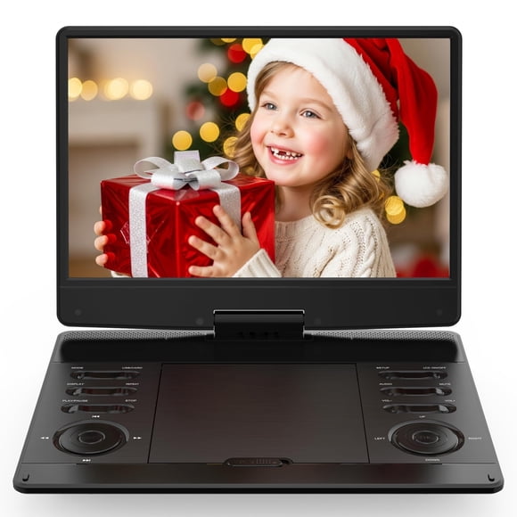 Reproductor de DVD SQQBZZ 13,3" Pantalla giratoria, HDMI, USB