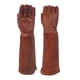 thumbnail image 4 of Guantes de soldadura Mitones Guantes de trabajo Cuero de PU Guantes multifuncionales seguros para asar Guantes para horno para taller Jardín Garaje M, 4 of 5
