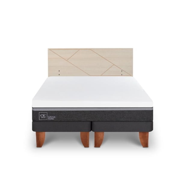 Cama Europea Europea Ortopedic Advance 2P Bd Respaldo Villarrica 2 Plaza Base Dividida