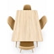 thumbnail image 4 of Juego de Comedor 4 Puestos Moderno – Mesa Color Madera con 4 Sillas Tapizadas Beige, 4 of 7