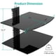 thumbnail image 3 of Estantes flotantes para centros de entretenimiento WALI CS202B negros, 3 of 8