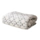 thumbnail image 1 of Manta decorativa Plutus Brands Plutus blanca con tonos negros de piel sintética, 1 of 3