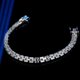 thumbnail image 5 of Pulseras de Tenis para Mujer Chapadas en Oro Blanco de 18K Corte Baguette Transparentes 5A+ CZ Pulsera de Tenis para Mujer Pulseras Nupciales de Plata Esterlina 925 para Boda 6-8 Pulgadas, 5 of 9