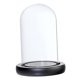 thumbnail image 1 of Campana De Cristal Con Base De Madera, Cubierta De Soporte Para Paisaje De Flores, Color Negro A, 1 of 5