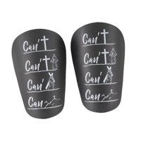 Ioensy - 2X Espinilleras De Fútbol Espinilleras De Fútbol Para Adolescentes Hombres Mujeres Protección De Espinilleras 8Cm X 5Cm