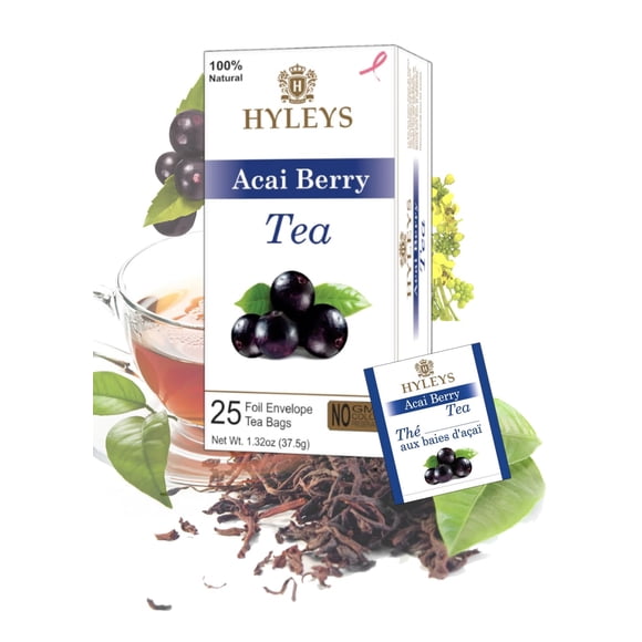 Té HYLEYS Acai Berry Senna Laxante Natural 25 bolsas