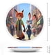 thumbnail image 2 of Zootopia Plato decorativo de porcelana fina (bone china), plato decorativo de cerámica para hogar, oficina, soporte de pared, platos decorativos para dormitorio - 6 pulgadas (15 cm), 2 of 6