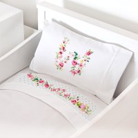 Tuyo Print - Juego De Sábanas Moisés - Colecho Letras Vintage W