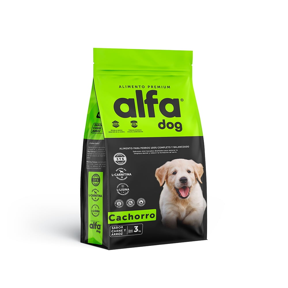 Alimento Perros Alfa Dog Premium Cachorro 3 Kg
