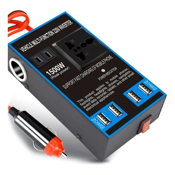 Convertidor Inversor Auto 12v-24v A 220V 1500w