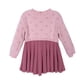 thumbnail image 1 of Vestido Bebé Niña Manga Larga Tejido con Faldón Rosado, 1 of 3