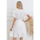 thumbnail image 3 of Vestido Corto Mujer Manga Corta Casual Eventos Cuello V 3332, 3 of 3