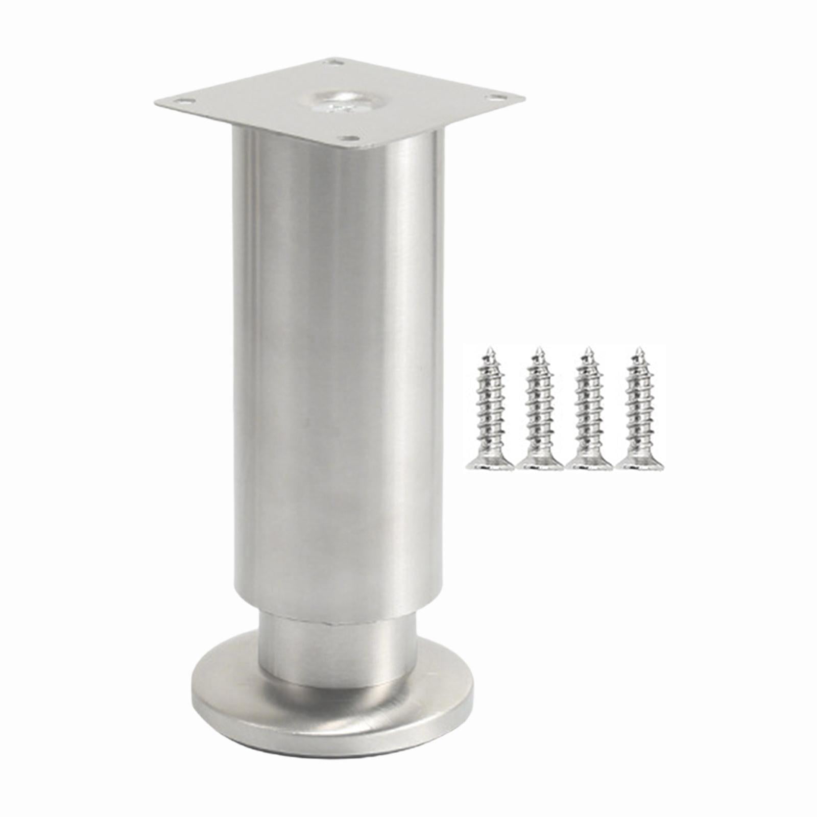 Magideal - Pata De Apoyo Para Cama, Pata De Mueble De Acero Inoxidable, Pata De Gabinete Resistente Y Resistente, Altura Ajustable Para Mesa De Café, Sofá, Silla 150mm