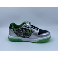 Zapatillas Con Luces Niño Negro Iconos Minecraft