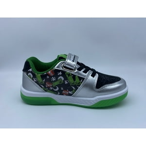 Zapatillas Con Luces Niño Negro Iconos Minecraft