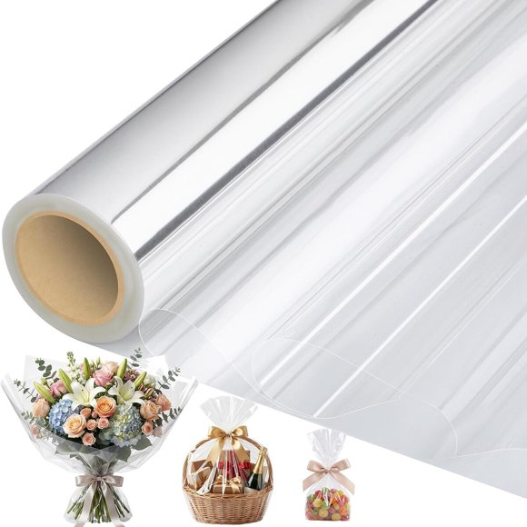 Celofán Woric 43 cm x 2499 cm Transparente OPP para Canastas