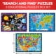 thumbnail image 3 of Puzzles QUOKKA 100 piezas para niños de 4 a 6 años, paquete de 3 con mapa del mundo, 3 of 6