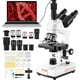 thumbnail image 1 of Microscopio compuesto VEVOR Trinocular con aumento de 40X-5000X, 1 of 9