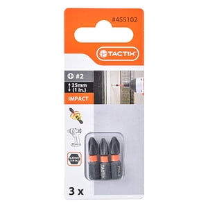 Display De Puntas De Impacto 3 Piezas Tactix Ph2 X 25 Mm