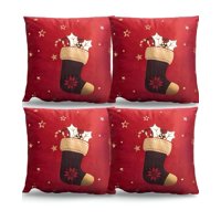 Genérico - Set De 4 Fundas De Cojin Para Navidad M14